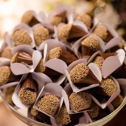 Conezinho de chocolate ao leite